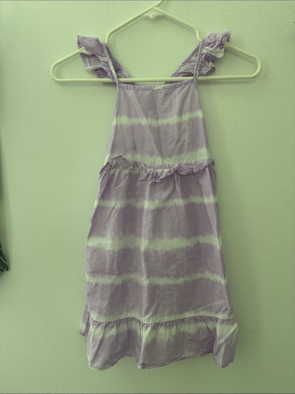Primark Lavender and White Tie-Dye Ruffle Strap Sundress